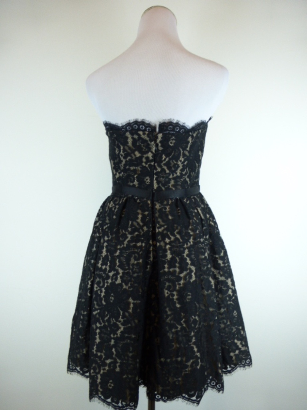 ROBERT RODRIGUEZ NEIMAN MARCUS black LACE STRAPLESS party dress 2 NWT party - Picture 3 of 4